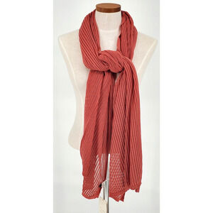A New Day Womens One Size Light Red Lightweight Scarf Wrap Breathable Casual New